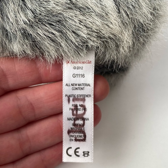 American Girl Coconut Dog Pet W/Pink Collar With Rhinestones - Picture 10 of 10